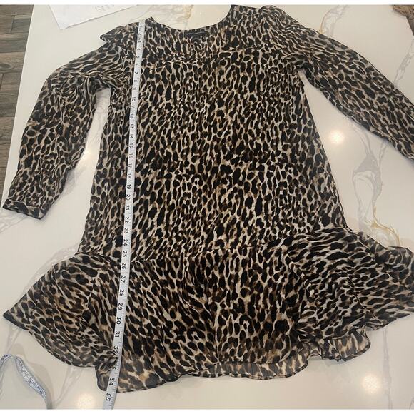 Banana Republic Leopard Print Dress Women size 4 - Picture 6 of 8